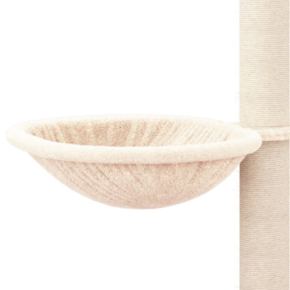 Rascador Para Gatos Con Postes De Sisal Color Crema 94,5 Cm_5