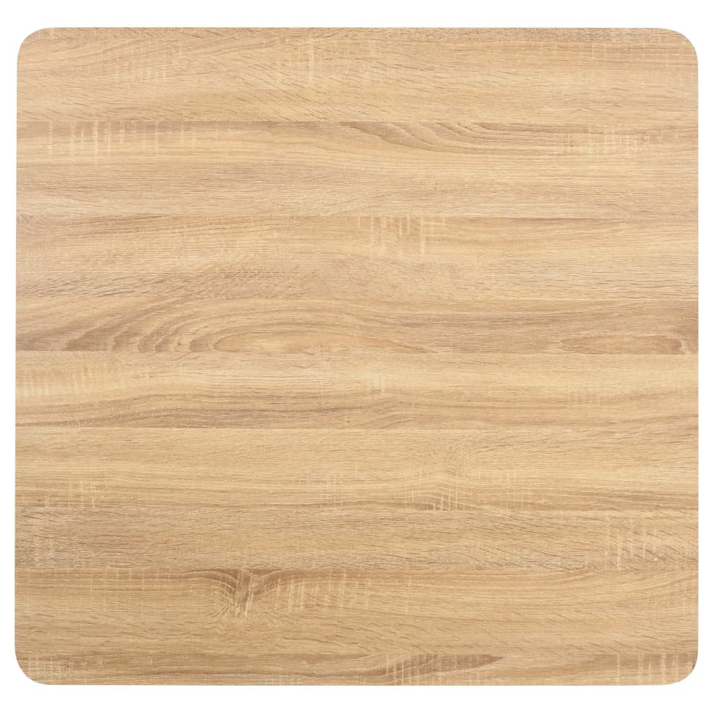 Mesa De Bistró Mdf Marrón Claro 80x80 Cm_1