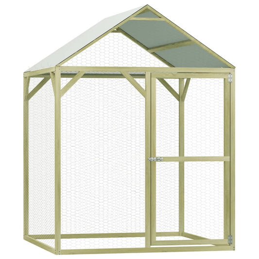 Vidaxl Gallinero De Madera De Pino Impregnada 1,5x1,5x2 M_0