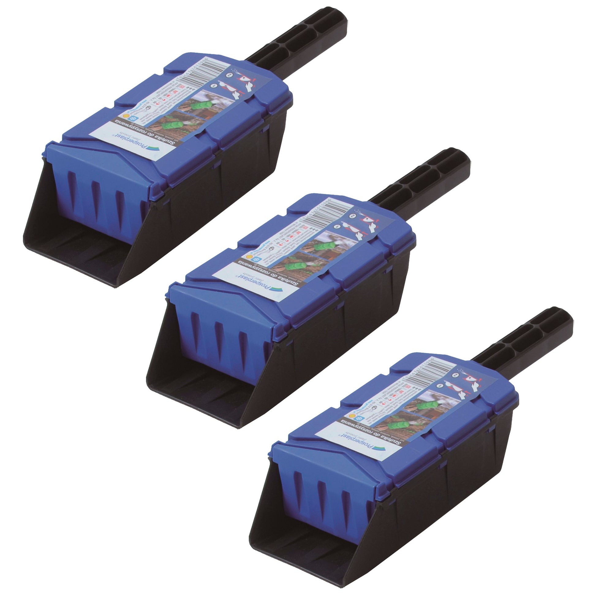 3x Dispensador De Sustancias Para Jardin Prosperplast sharkie 29 X 9,9 X 6,5 Cm En Color Azul_0