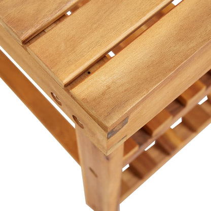 Vidaxl Estantería De Zapatos De Madera Maciza De Acacia 50x32x45 Cm_3