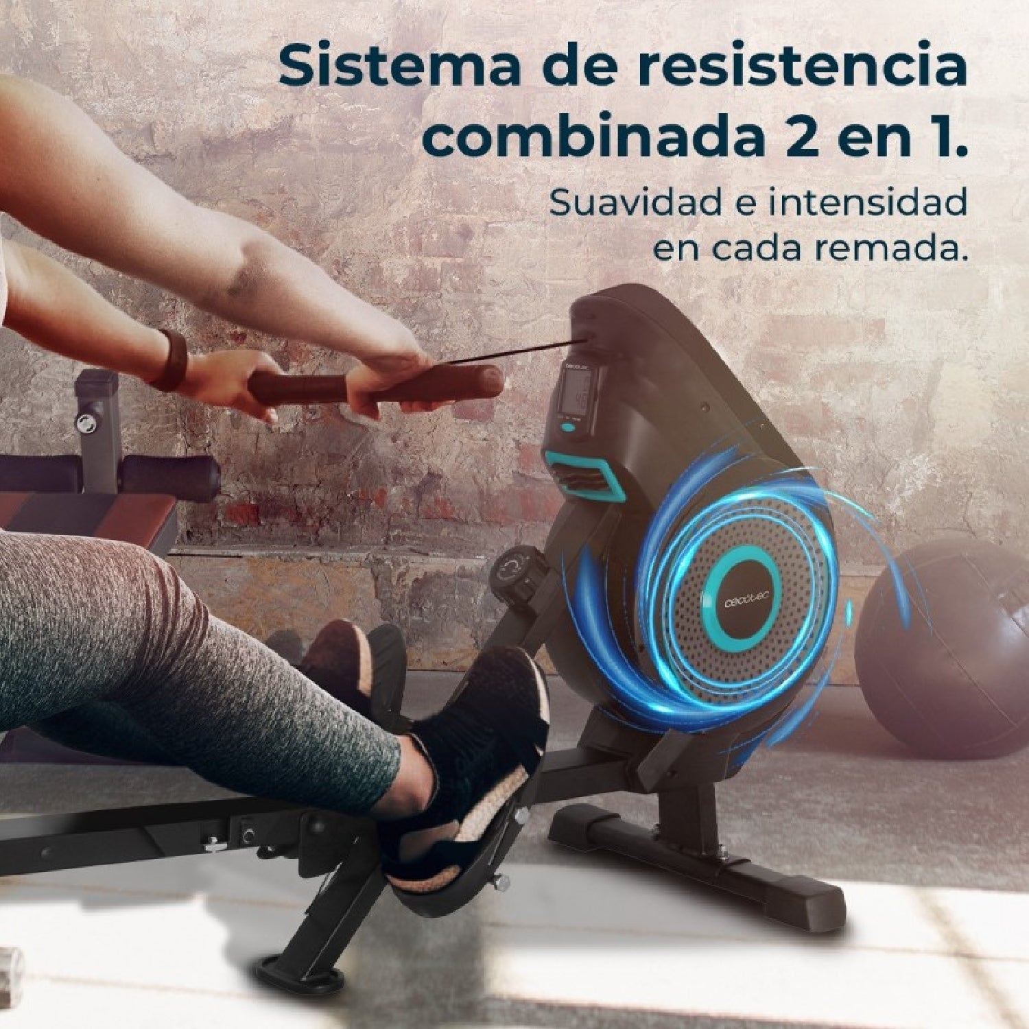 Cecotec Remos De Aire Drumfit Rower Eolo Magno Cecotec_1