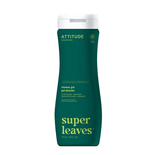 Super leaves Gel de ducha calmante Olive Leaves 473 ml