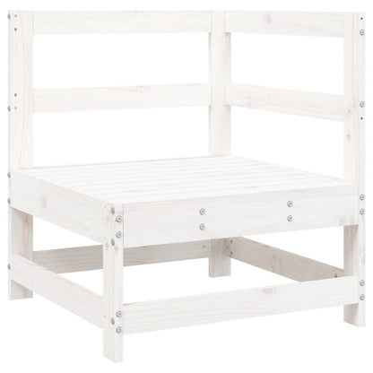 Vidaxl Juego De Muebles De Jardín 4 Pzas Madera Maciza De Pino Blanco_3