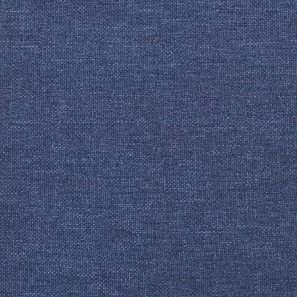 Estructura De Cama Con Cabecero Tela Gris Taupe Azul 140x200 Cm / Vetonek_5