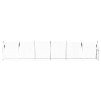 Vidaxl Jaula Para Gallinas Acero Galvanizado Plateado 600x105x120 Cm_4