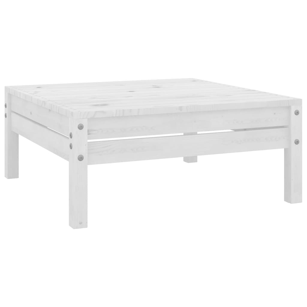Vidaxl Juego De Muebles De Jardín 9 Piezas Madera Maciza Pino Blanco_4