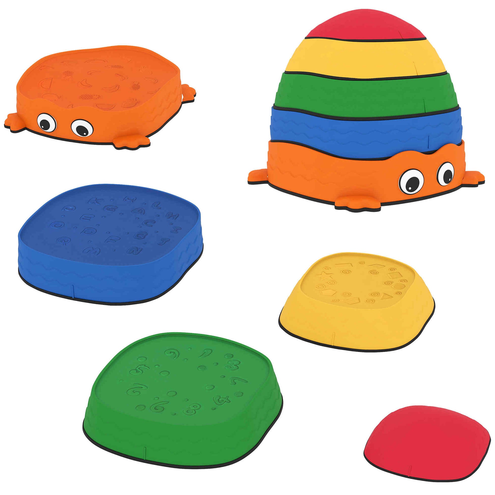 Aiyaplay Conjunto De Piedras De Equilibrio Para Niños Apilables De 5 Piezas_0