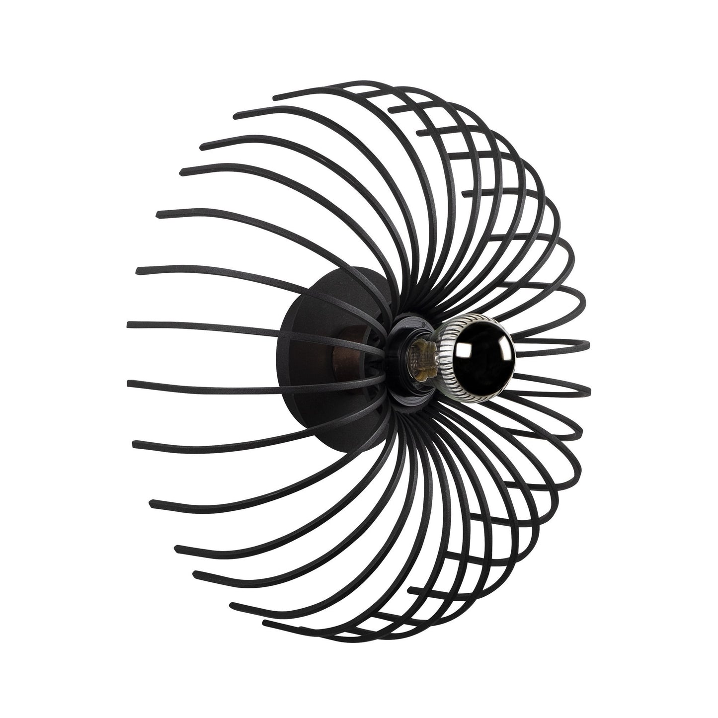 Aplique De Pared, Metal , Negro, 12x12x36, Casquillo E 27 Max 40 W_4