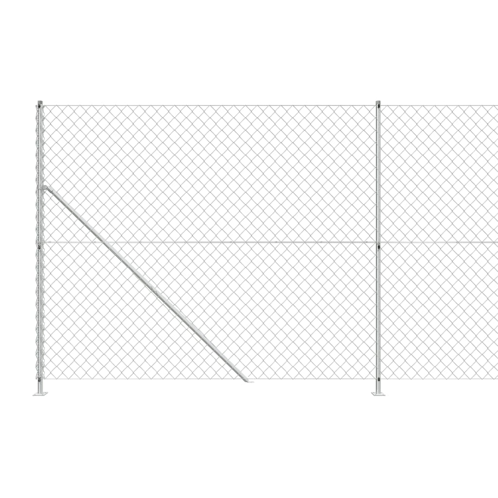 Cerca De Alambre Con Brida Plateada 2x25 M / Vetonek_1