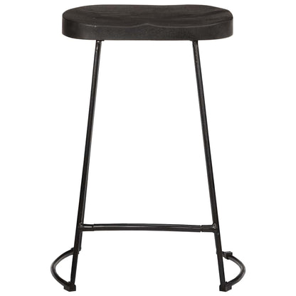 Taburetes De Barra 45x40x62 Cm Madera Maciza De Mango_0