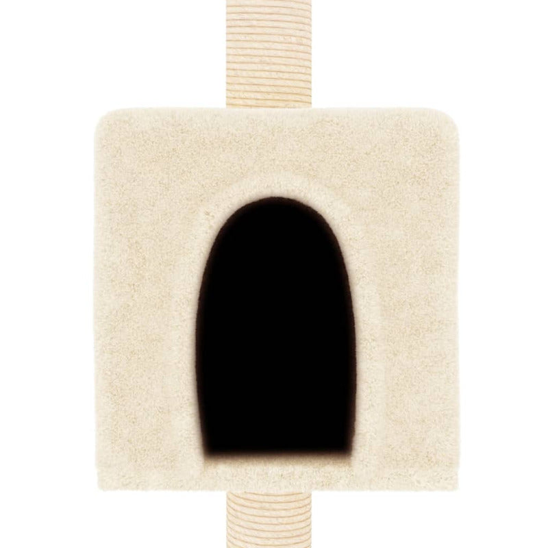 Vidaxl Rascador Para Gatos Con Postes De Sisal Crema 180 Cm_5