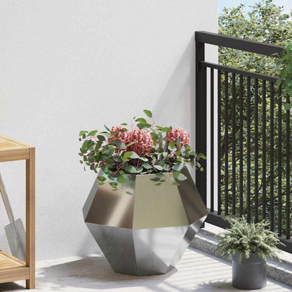 Jardinera Plateado 50 X 50 X 40 Cm Acero Galvanizado_3
