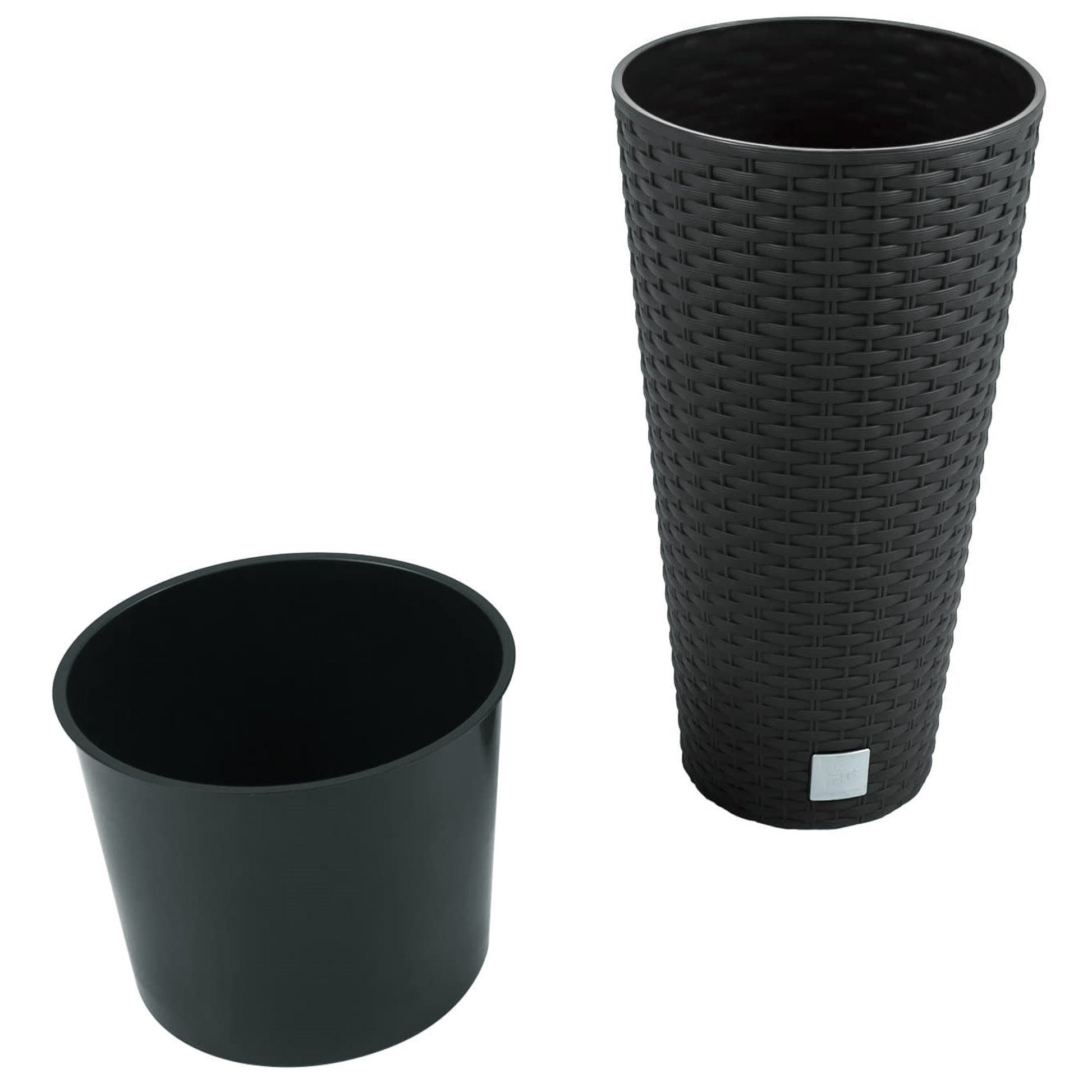 Maceta Rato De 15,5 Litros Con Inserto 25 X 25 X 47,6 Cm En Color Antracita_4