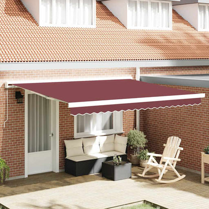 Toldo Retráctil Manual Burdeos 400x300 Cm_1