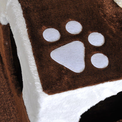 Pawhut Rascador Para Gatos 70cm Árbol Rascador Grande Centro Actividad Sisal_4