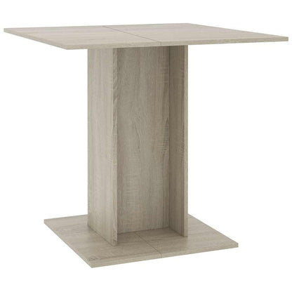 Mesa De Comedor De Madera Contrachapada Color Roble 80x80x75 Cm_0