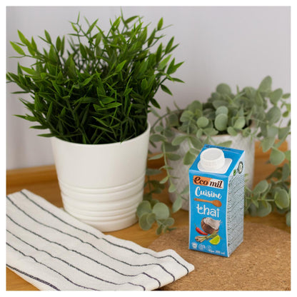 Crema Vegetal Bio Cuisine Coco Thai Ecomil, 200 ml