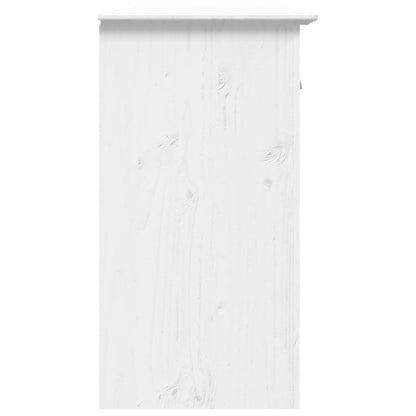 Aparador Bodo Madera Maciza De Pino Blanco 115,5x44x80 Cm / Vetonek_3