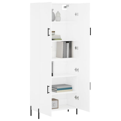 Aparador Alto Madera Contrachapada Blanco 69,5x34x180 Cm_2