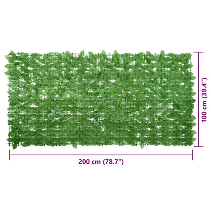 Vidaxl Pantalla De Balcón De Hojas Verde 200x100 Cm_2