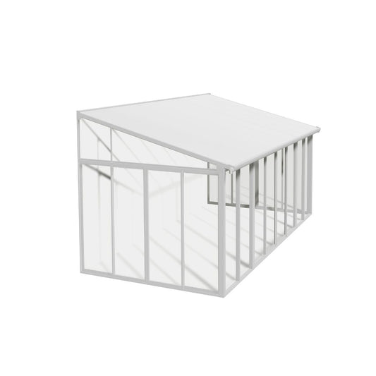 Canopia San Remo Pérgola Cerrada De Aluminio 3X5.6 m Blanco