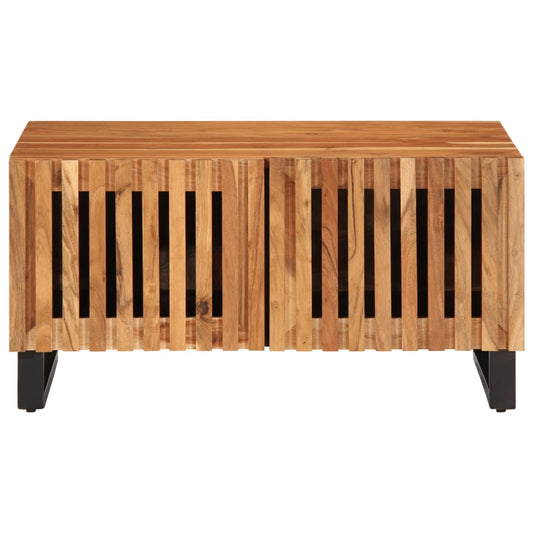 Mesa De Centro Madera Maciza De Acacia 80x51x40 Cm_0