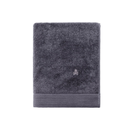 Toalla De Baño 90x150cm 100% Algodón 550gsm Gris Oscuro Logo Bordado Scalpers Home_0
