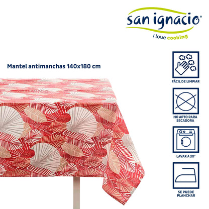 Mantel Loneta Antimanchas 140x180cm Hoja Colección Kinvara