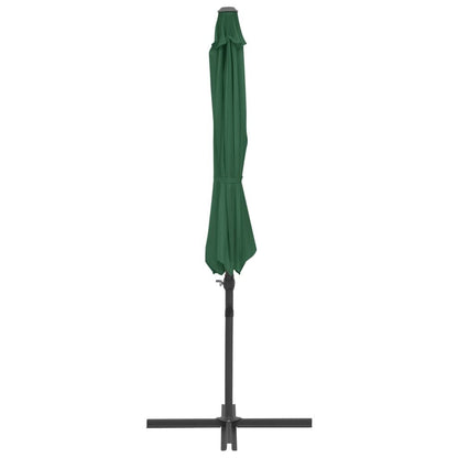 Vidaxl Sombrilla Jardín Voladiza Palo De Acero Verde 300 Cm_3