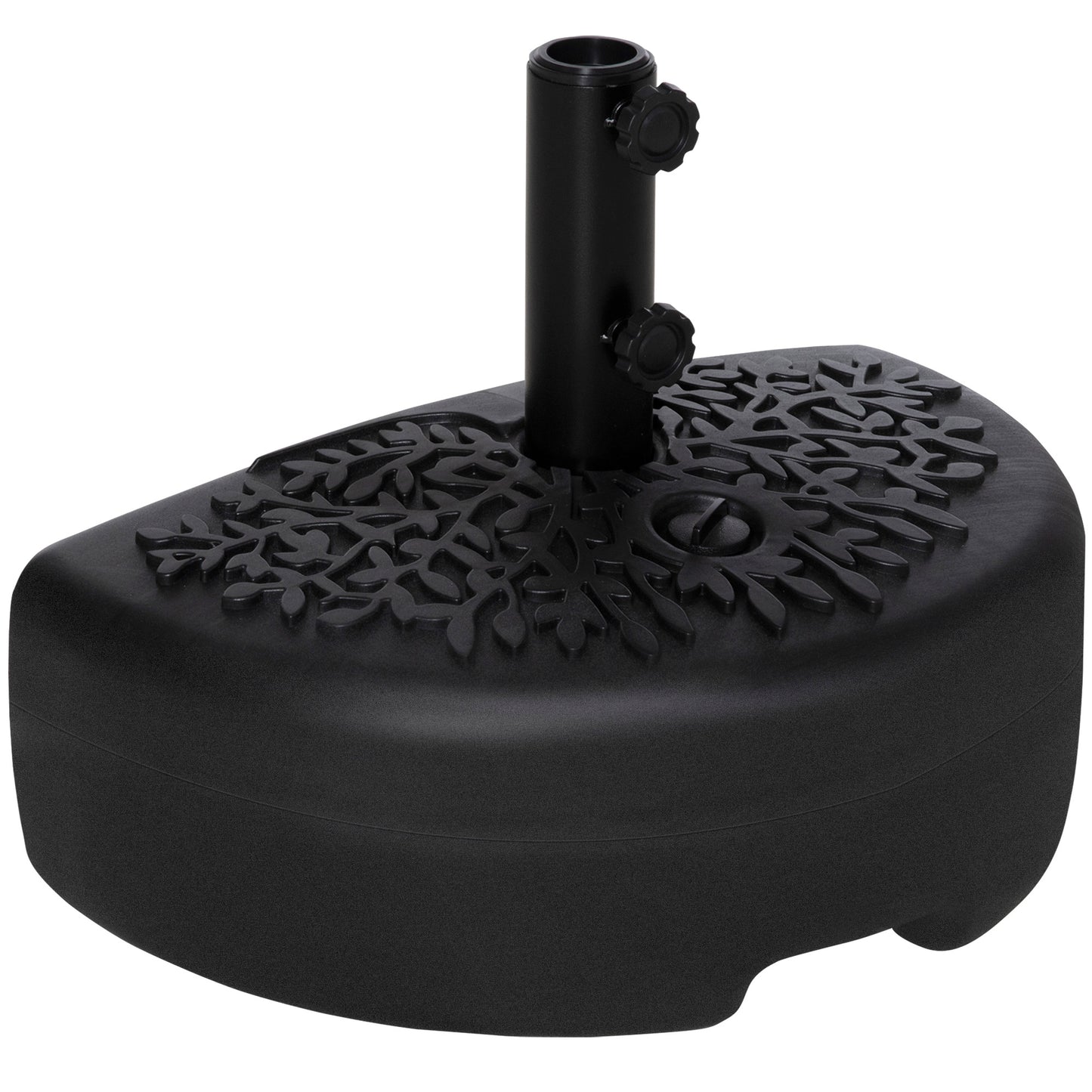 Outsunny Base Pared Para Sombrilla Rellenable De Arena 21 Kg O Agua 18 Kg Jardín_0