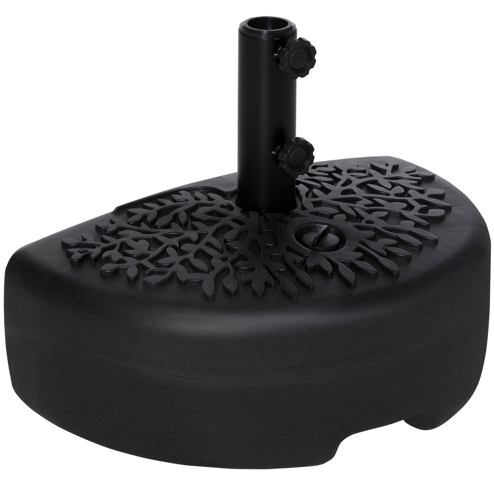 Outsunny Base Pared Para Sombrilla Rellenable De Arena 21 Kg O Agua 18 Kg Jardín_0