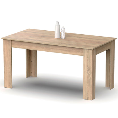 Mesa Comedor Madera, Salón O Cocina Para 4 - 6 Personas 77x140x80 Cm, Muebles Diseño Moderno, Briebe, Opal, Madera_0