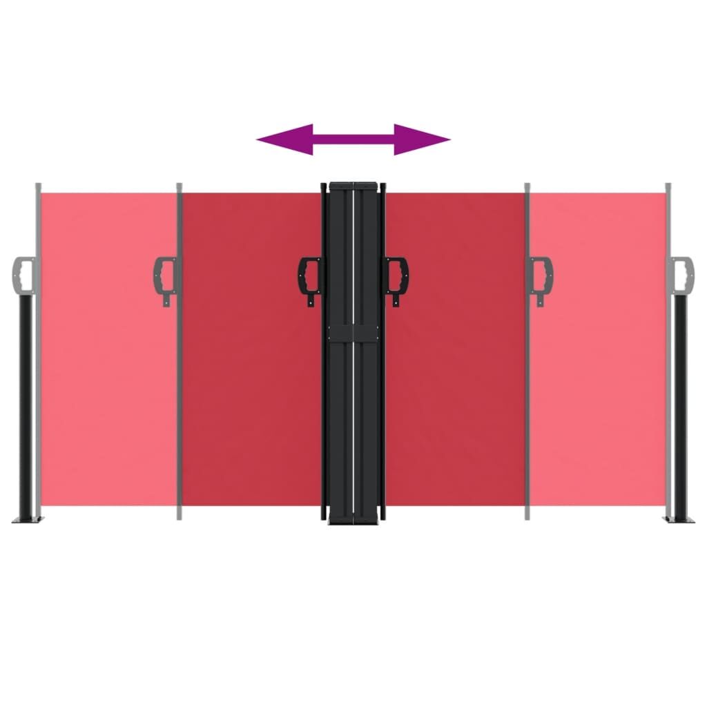 Vidaxl Toldo Lateral Retráctil Rojo 120x600 Cm_4