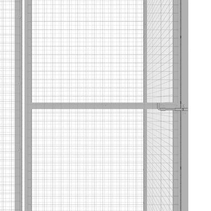 Vidaxl Jaula Para Gatos Acero Galvanizado 4,5x1,5x1,5 M_3