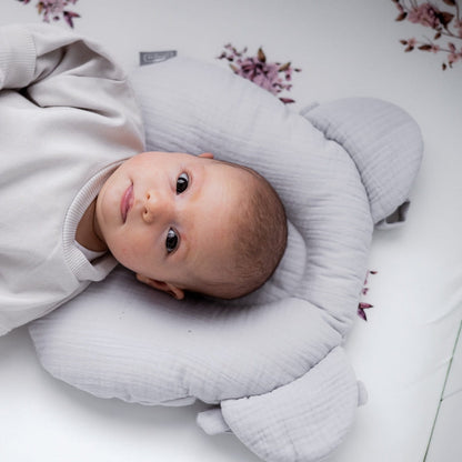 Almohada Cojin Plagiocefalia Bebés Muselina Sand_0