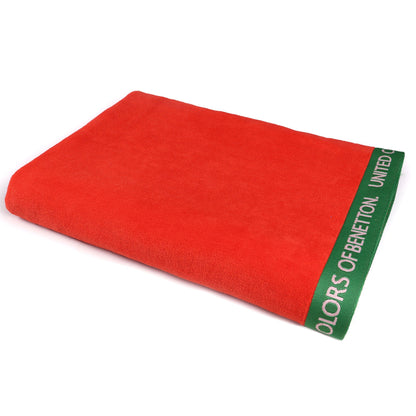 Toalla De Playa 90x160cm 380gsm Velour 100%algodon Rojo Casa Benetton_4