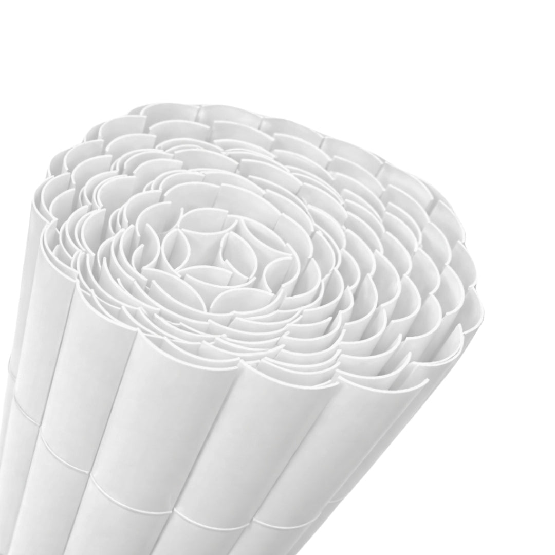 Cañizo Pvc Simple Cara Plasticane Blanco 1x3 M Nortene_3