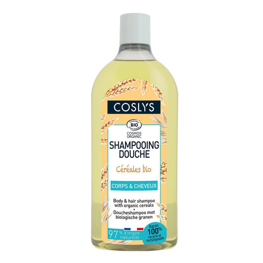 Champú y gel de ducha con cereales Coslys, 750 ml