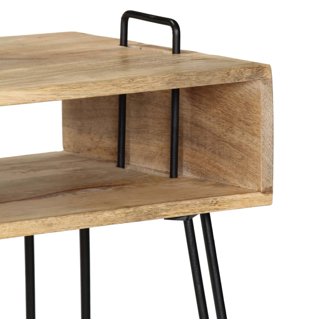 Mesa Consola De Madera Maciza De Mango 115x35x76 Cm_4