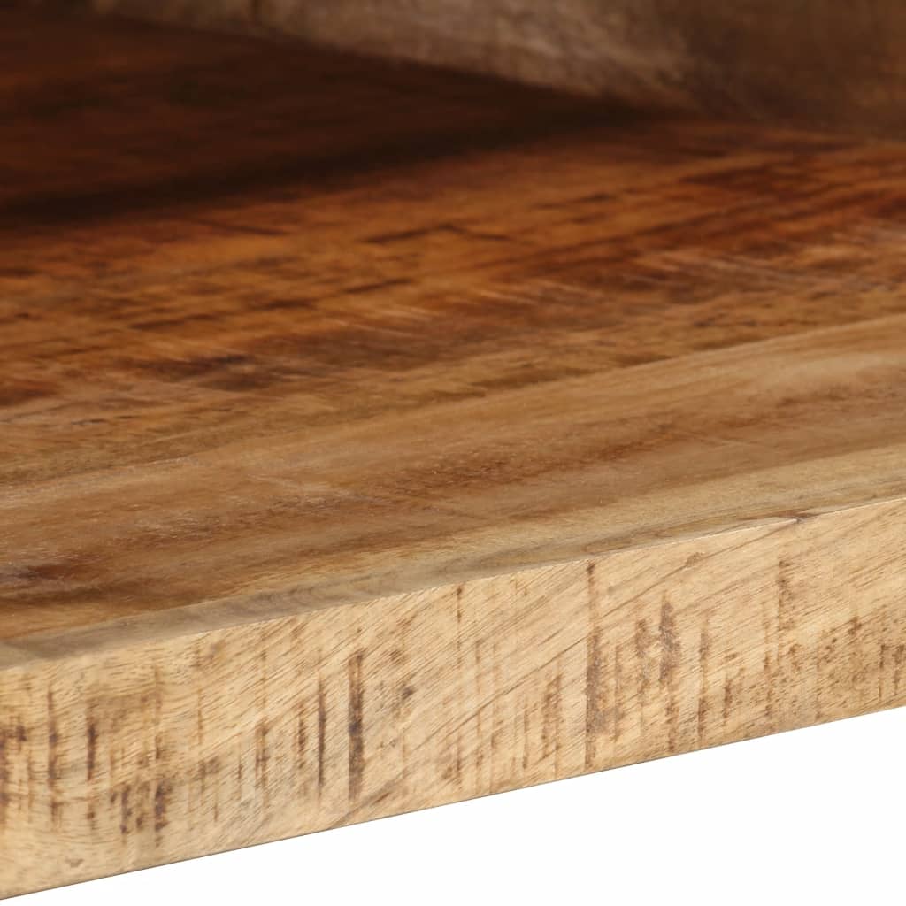 Mesa De Centro De Madera Maciza Mango 80x55x30 Cm_4