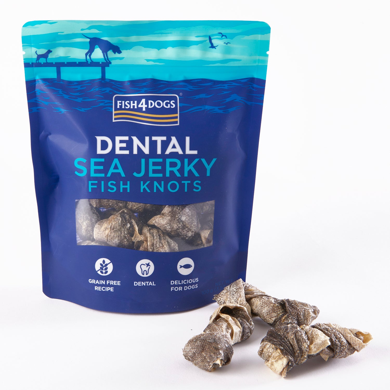 Fish4dogs Snack Dental Para Perro – Fish Knots 100 G (pack De 10)