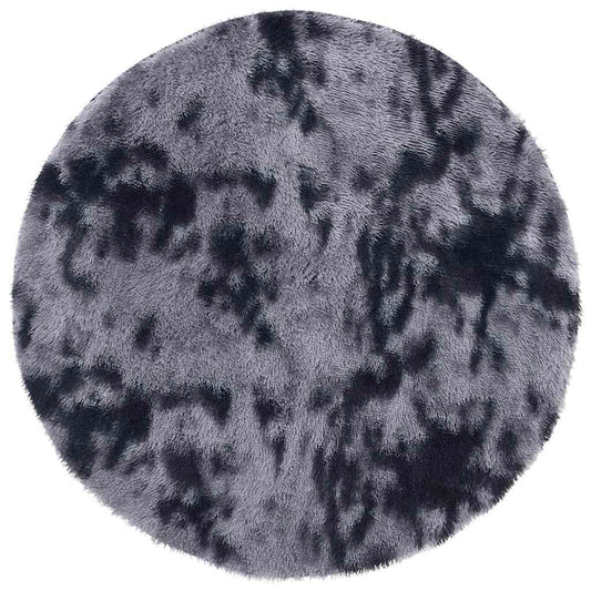 Vidaxl Alfombra De Pelo Largo Navarra Gris Oscuro 100x100 Cm Poliéster_0