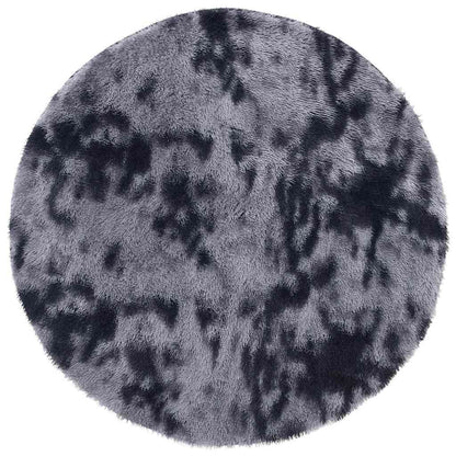 Vidaxl Alfombra De Pelo Largo Navarra Gris Oscuro 120x120 Cm Poliéster_0