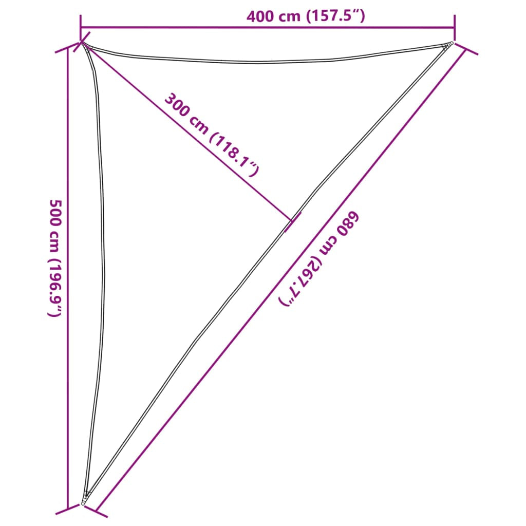 Vidaxl Toldo De Vela Hdpe Verde Oscuro 160 G/m² 4x5x6,8 M_2