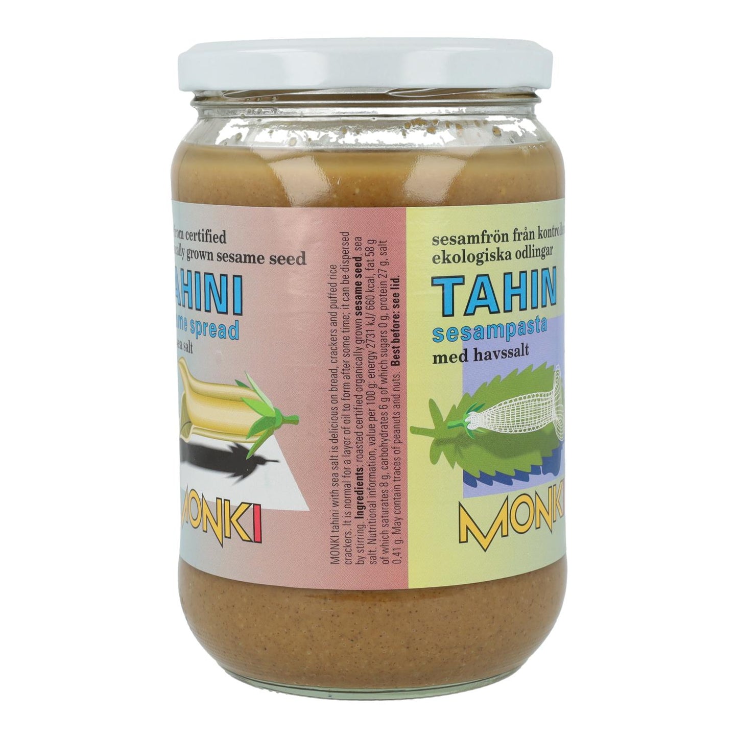 Tahin tostado con sal bio Monki, 650 g