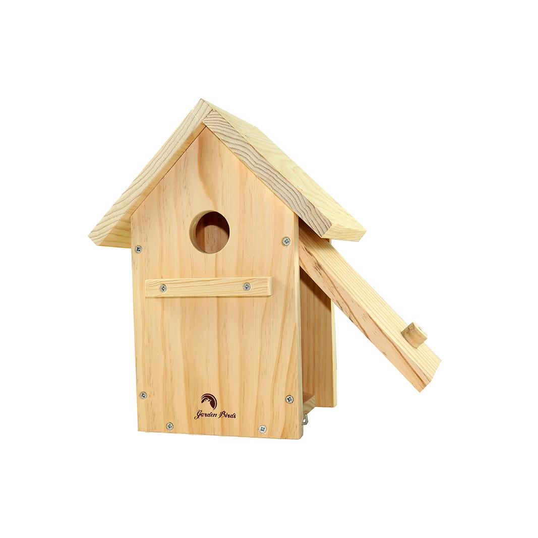 Caja nido rústica a dos aguas