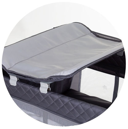 Cuna De Viaje Con Cambiador Luna Ash Grey_2
