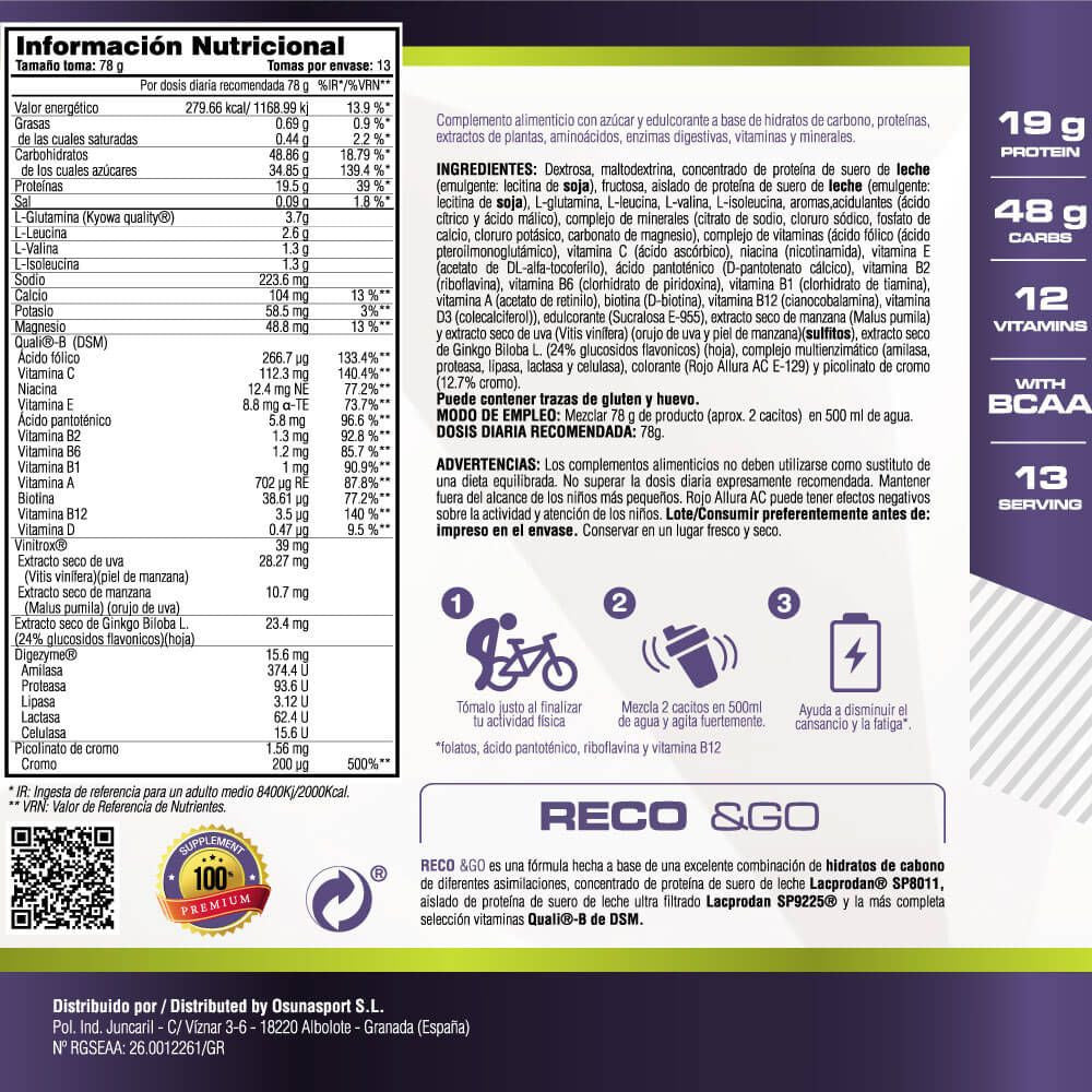 Reco &go - 1kg - Sandias De Gominola - Recarga Los Depósitos De Glucóge - Masmusculo_5