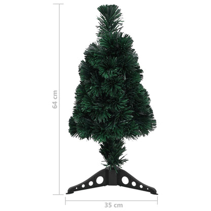 Vidaxl Árbol De Navidad Artificial Estrecho Soporte Fibra Óptica 64 Cm_2